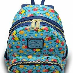 LOUNGEFLY X Pokemon Squirtle Flower All Over Print Mini Backpack New 10 LOUNGEFLY X Pokemon Squirtle Flower All Over Print Mini Backpack New