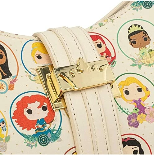 New LOUNGEFLY Pop! - Disney Princess Circles - Crossbody Bag Purse Handbag 8 New LOUNGEFLY Pop! - Disney Princess Circles - Crossbody Bag Purse Handbag