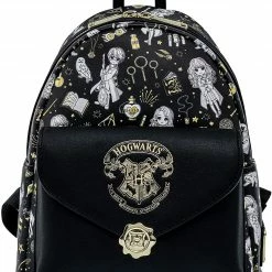 ShopHippo LOUNGEFLY Harry Potter Magical Elements All Over Print Womens Double Strap Shoulder Bag Purse New