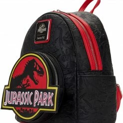 LOUNGEFLY Jurassic Park Logo Womens Double Strap Shoulder Bag Purse New