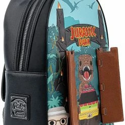 New LOUNGEFLY POP Jurassic Park Gates Womens Double Strap Shoulder Bag Purse 13 New LOUNGEFLY POP Jurassic Park Gates Womens Double Strap Shoulder Bag Purse
