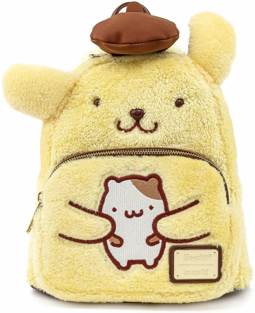 New LOUNGEFLY Sanrio Pompompurin Cosplay Adult Womens Double Strap Shoulder Bag Purse 3 New LOUNGEFLY Sanrio Pompompurin Cosplay Adult Womens Double Strap Shoulder Bag Purse