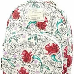 New LOUNGEFLY The Little Mermaid Ariel Allover-Print Mini Backpack