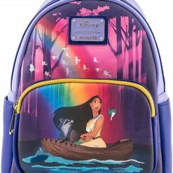 LOUNGEFLY Disney Pocohontas Just Around The River Bend Womens Double Strap Shoulder Bag Purse 15 LOUNGEFLY Disney Pocohontas Just Around The River Bend Womens Double Strap Shoulder Bag Purse