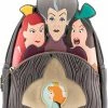 LOUNGEFLY Disney Villains Scene Evil Stepmother And Stepsisters Womens Double Strap Shoulder Bag Purse New