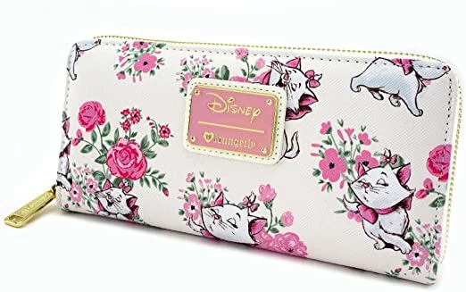 ShopHippo LOUNGEFLY Disney Marie Floral AOP Wallet New 4 ShopHippo LOUNGEFLY Disney Marie Floral AOP Wallet New