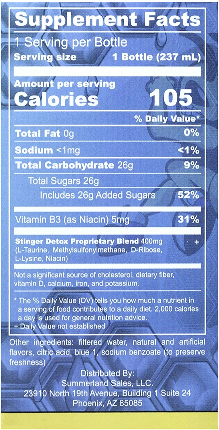 ShopHippo Stinger Detox Whole Body Cleanser 1 Hour Extra Strength Drink – Blue Raspberry – 8 FL OZ New 5 ShopHippo Stinger Detox Whole Body Cleanser 1 Hour Extra Strength Drink – Blue Raspberry – 8 FL OZ New