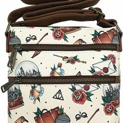 ShopHippo Loungefly X Harry Potter Tattoo All-Over Print Passport Crossbody Bag