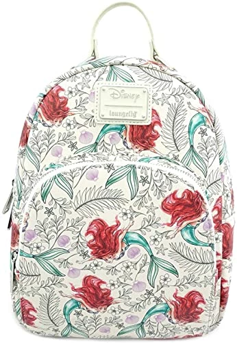 New LOUNGEFLY The Little Mermaid Ariel Allover-Print Mini Backpack 3 New LOUNGEFLY The Little Mermaid Ariel Allover-Print Mini Backpack