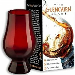 ShopHippo Red Glencairn Whisky Glass In Gift Carton New
