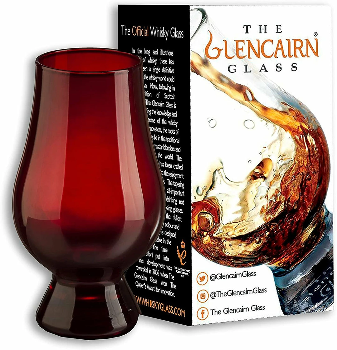 ShopHippo Red Glencairn Whisky Glass In Gift Carton New 3 ShopHippo Red Glencairn Whisky Glass In Gift Carton New