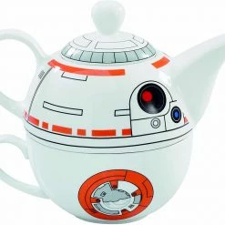 ShopHippo Star Wars BB-8 Ceramic Teapot And Cup Set 12 Ounce Pot, 6 Ounce Mug New