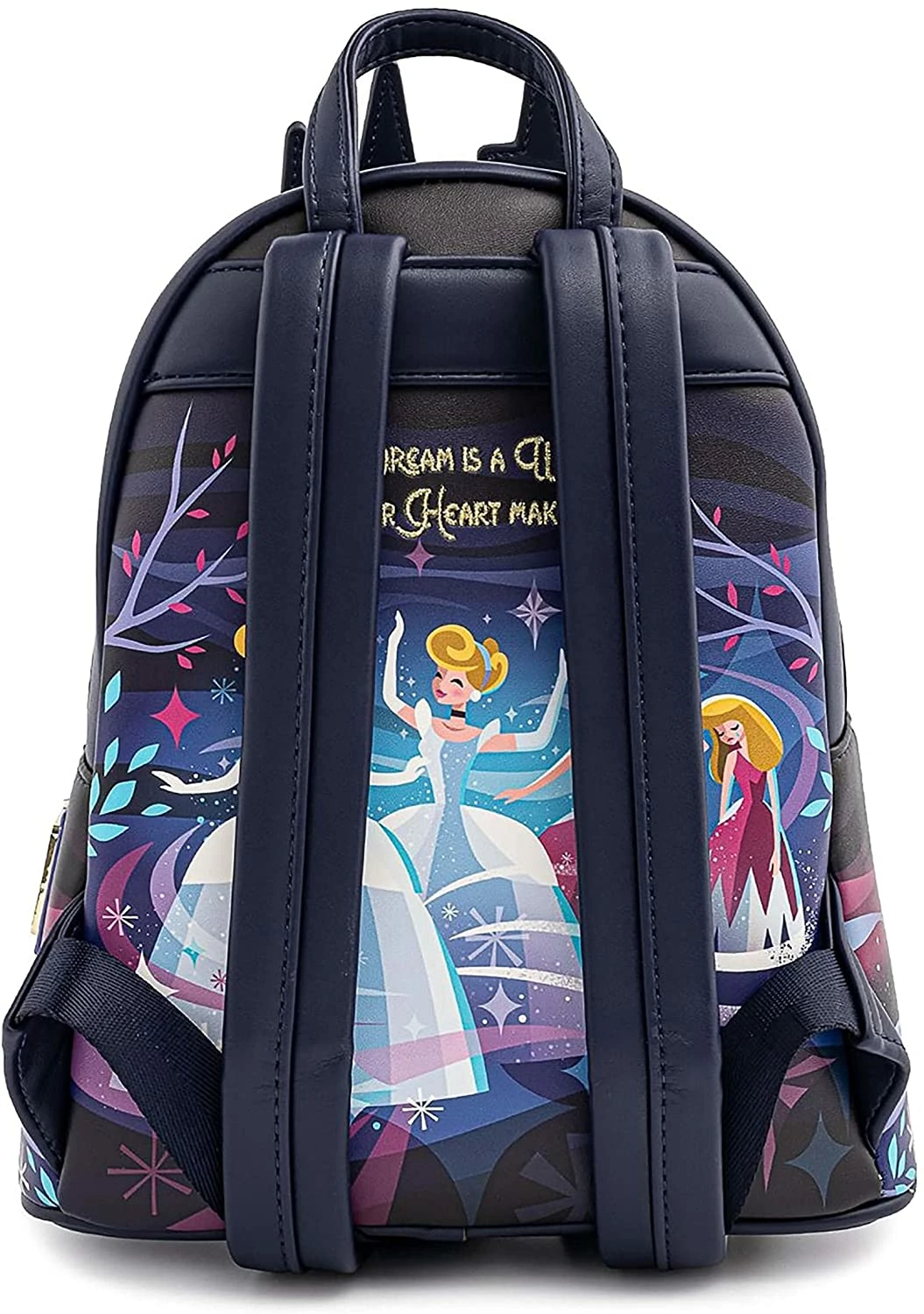 LOUNGEFLY Disney Cinderella Castle Series Womens Double Strap Shoulder Bag Purse 4 LOUNGEFLY Disney Cinderella Castle Series Womens Double Strap Shoulder Bag Purse