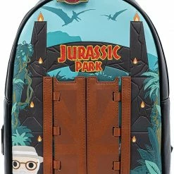 New LOUNGEFLY POP Jurassic Park Gates Womens Double Strap Shoulder Bag Purse 12 New LOUNGEFLY POP Jurassic Park Gates Womens Double Strap Shoulder Bag Purse