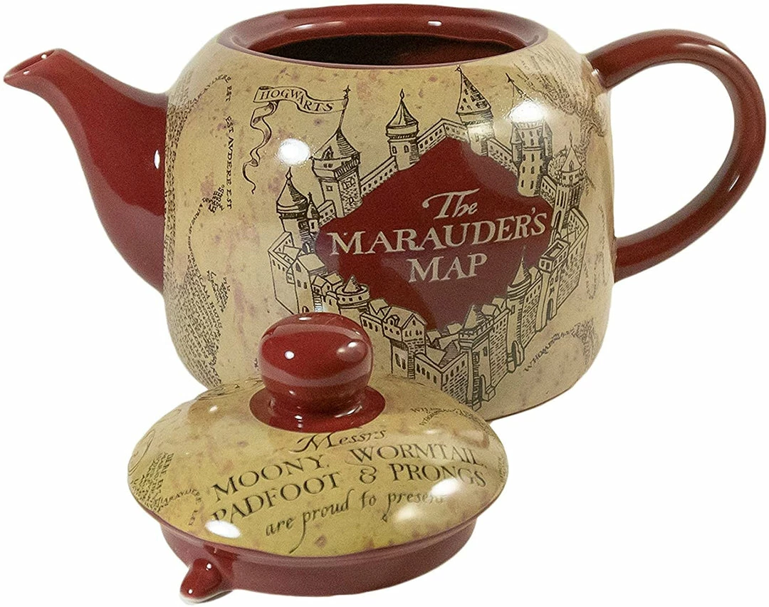 ShopHippo New Seven20 Harry Potter Marauder's Map Ceramic Teapot, Standard Size, Burgundy 4 ShopHippo New Seven20 Harry Potter Marauder's Map Ceramic Teapot, Standard Size, Burgundy