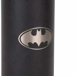 ShopHippo DC Batman Stainless Steel Water Bottle - Wide Mouth Double Walled Vacuum Insulated Bottle For Hot And Cold Beverages - 550ml/18oz New