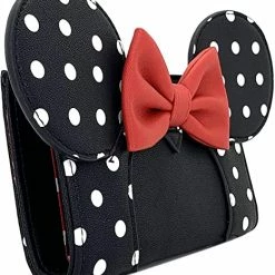 LOUNGEFLY X Disney Minnie Mouse Polka Dot Cosplay Flap Wallet New 11 LOUNGEFLY X Disney Minnie Mouse Polka Dot Cosplay Flap Wallet New