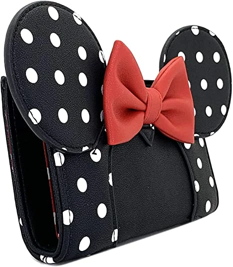 LOUNGEFLY X Disney Minnie Mouse Polka Dot Cosplay Flap Wallet New 7 LOUNGEFLY X Disney Minnie Mouse Polka Dot Cosplay Flap Wallet New
