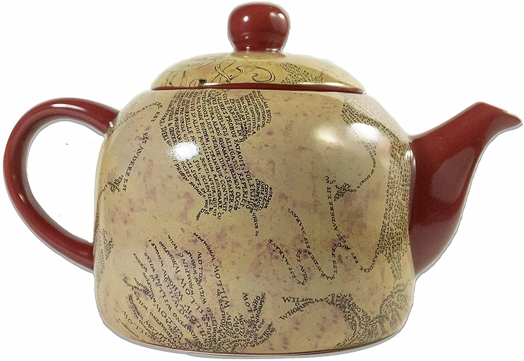 ShopHippo New Seven20 Harry Potter Marauder's Map Ceramic Teapot, Standard Size, Burgundy 5 ShopHippo New Seven20 Harry Potter Marauder's Map Ceramic Teapot, Standard Size, Burgundy
