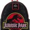 LOUNGEFLY Jurassic Park Logo Womens Double Strap Shoulder Bag Purse New