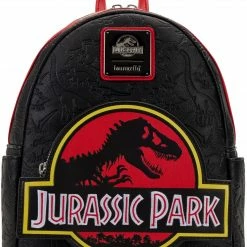 LOUNGEFLY Jurassic Park Logo Womens Double Strap Shoulder Bag Purse New