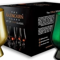 ShopHippo New Coloured Glencairn Whisky Glass, Set Of 4 In 4 Pack Gift Carton