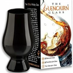 New Black Glencairn Whisky Glass In Gift Carton
