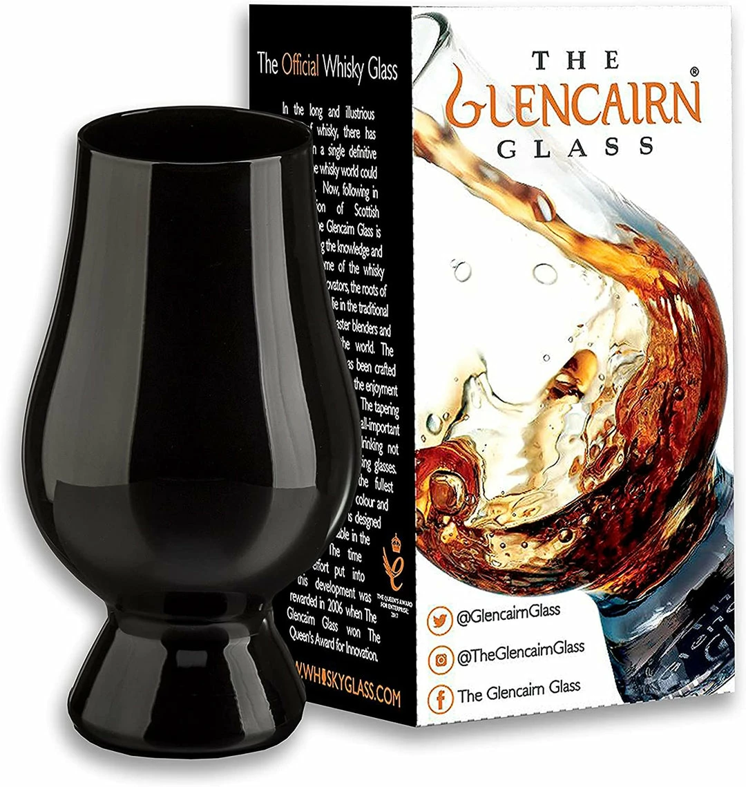 New Black Glencairn Whisky Glass In Gift Carton 3 New Black Glencairn Whisky Glass In Gift Carton