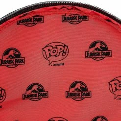 New LOUNGEFLY POP Jurassic Park Gates Womens Double Strap Shoulder Bag Purse 11 New LOUNGEFLY POP Jurassic Park Gates Womens Double Strap Shoulder Bag Purse