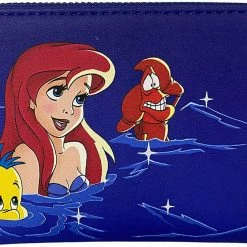 New LOUNGEFLY Little Mermaid Ariel Zip Around Wallet 6 New LOUNGEFLY Little Mermaid Ariel Zip Around Wallet