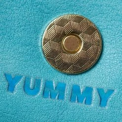 New LOUNGEFLY Lilo And Stitch Pineapple Stitch Chenille Snap Wallet, Blue, Standard