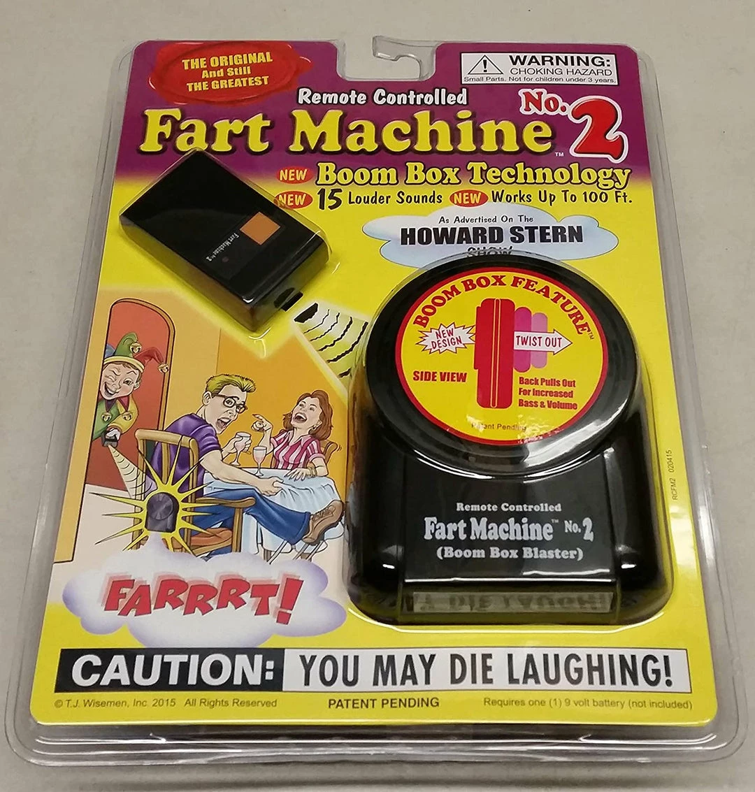 ShopHippo T.J. Wisemen Remote Controlled Fart Machine No. 2 - Single Pack 3 ShopHippo T.J. Wisemen Remote Controlled Fart Machine No. 2 - Single Pack