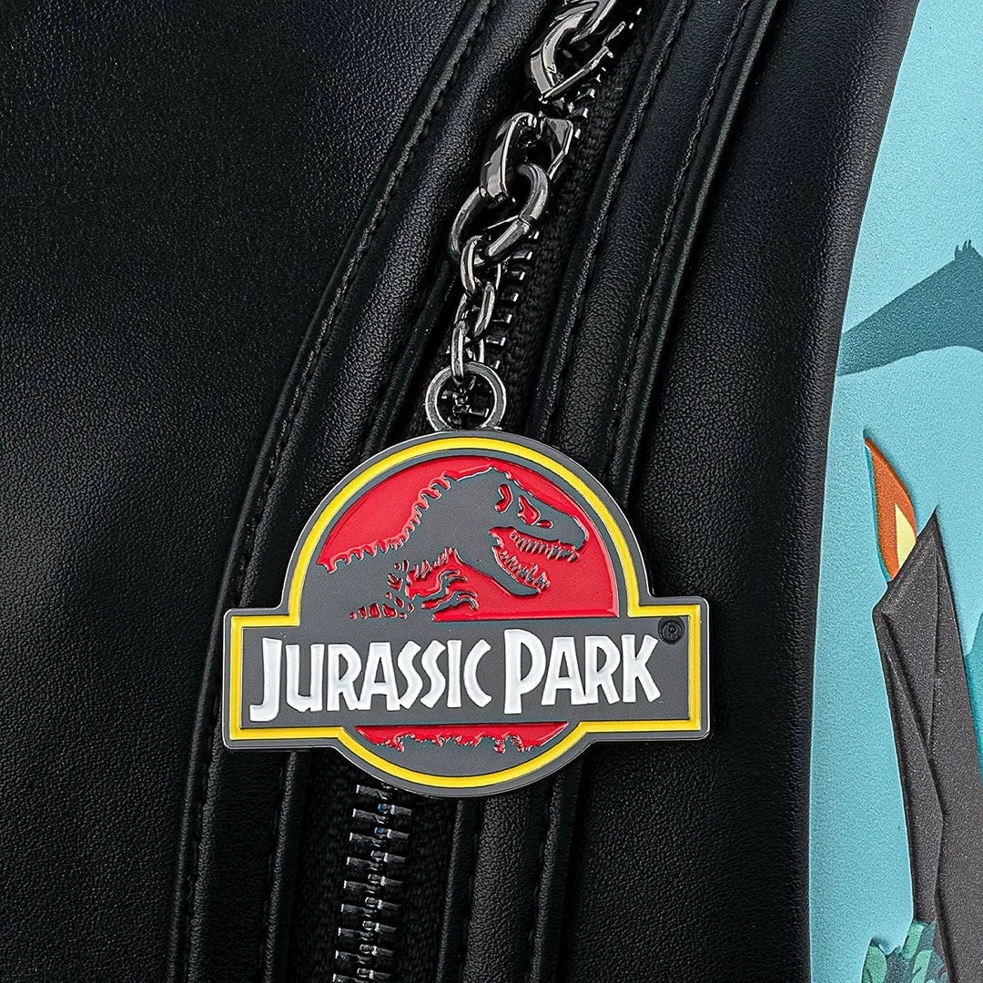 New LOUNGEFLY POP Jurassic Park Gates Womens Double Strap Shoulder Bag Purse 9 New LOUNGEFLY POP Jurassic Park Gates Womens Double Strap Shoulder Bag Purse