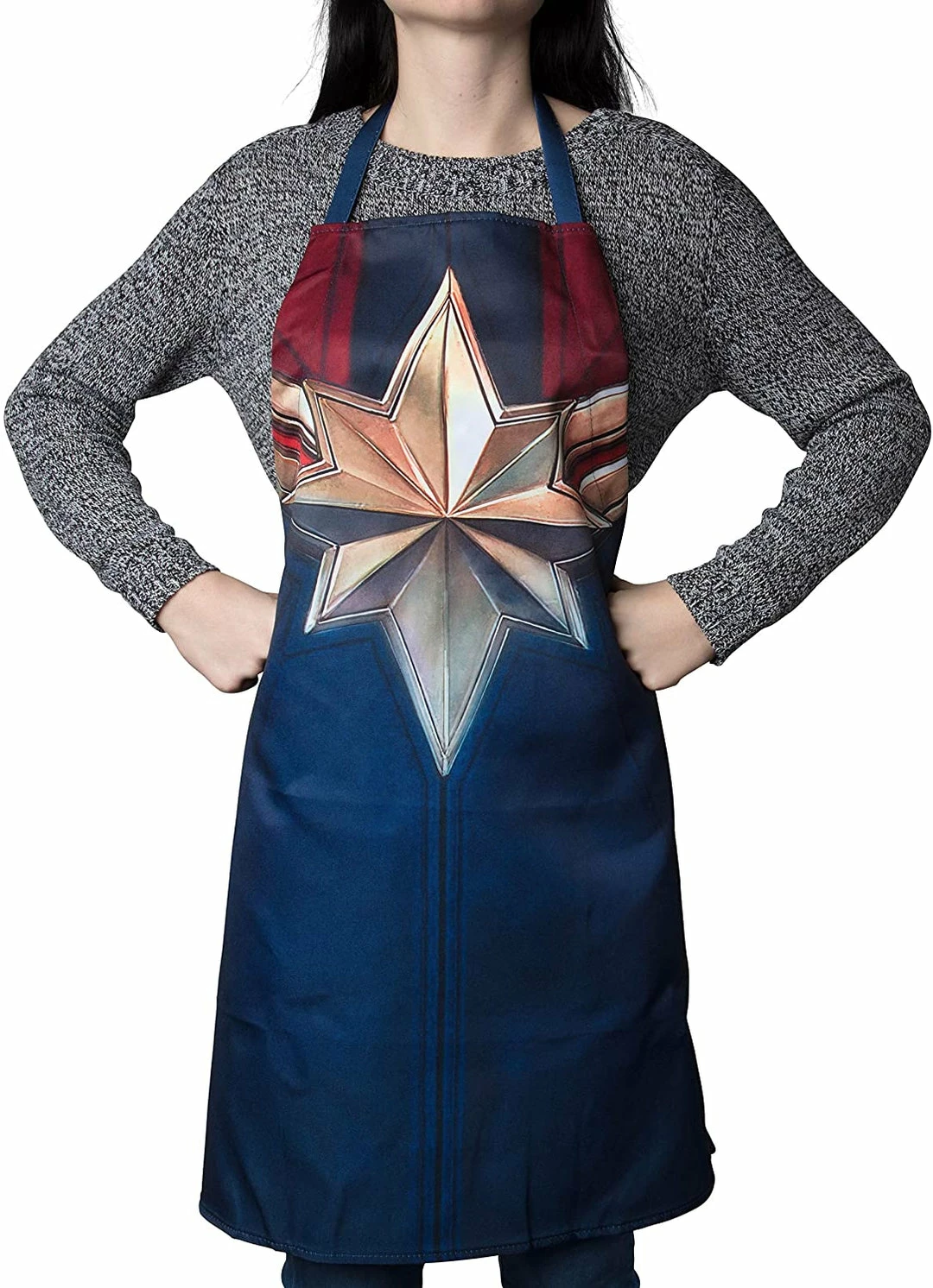 ShopHippo New CAPTAIN MARVEL Kitchen Apron - One Size Fits Most - Super For Avengers Fans Who Like To Bake And Cook - Polyester 5 ShopHippo New CAPTAIN MARVEL Kitchen Apron - One Size Fits Most - Super For Avengers Fans Who Like To Bake And Cook - Polyester
