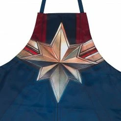 ShopHippo New CAPTAIN MARVEL Kitchen Apron - One Size Fits Most - Super For Avengers Fans Who Like To Bake And Cook - Polyester