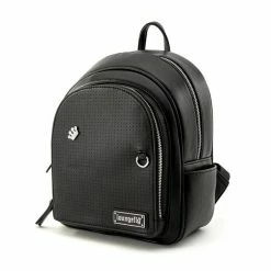 LOUNGEFLY Black Pin Trader Collector Mini Backpack New