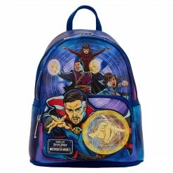 New LOUNGEFLY MARVEL DR STRANGE MULTIVERSE MINI BACKPACK