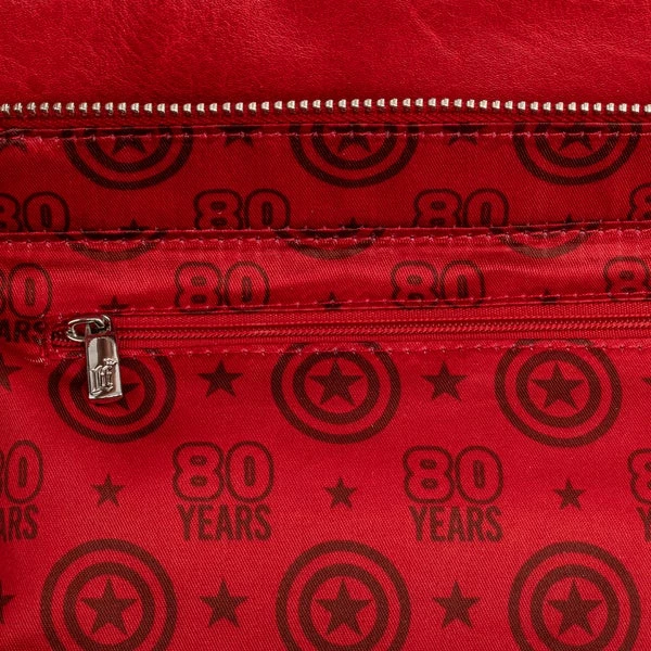 New LOUNGEFLY Marvel Captain America 80th Anniversary Floral Shield Crossbody 5 New LOUNGEFLY Marvel Captain America 80th Anniversary Floral Shield Crossbody