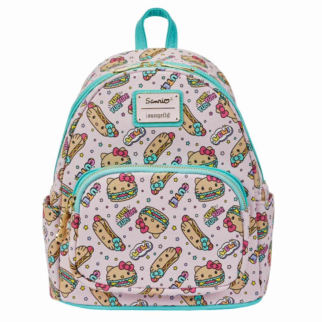 New LOUNGEFLY Sanrio Hello Kitty Burger Mini Backpack 3 New LOUNGEFLY Sanrio Hello Kitty Burger Mini Backpack