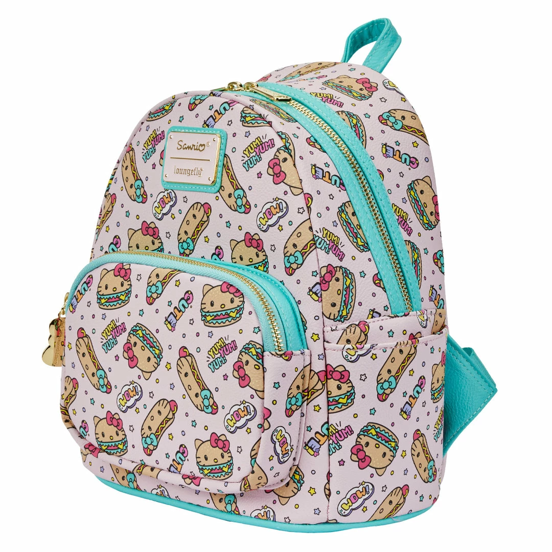 New LOUNGEFLY Sanrio Hello Kitty Burger Mini Backpack 4 New LOUNGEFLY Sanrio Hello Kitty Burger Mini Backpack