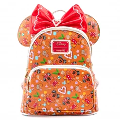 Loungefly Disney Christmas Gingerbread AOP Womens Double Strap Shoulder Bag Purse With Ears Headband New