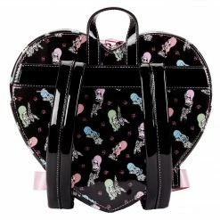 LOUNGEFLY Valfre Double Heart Mini Backpack Women's Double Strap Shoulder Bag Purse New