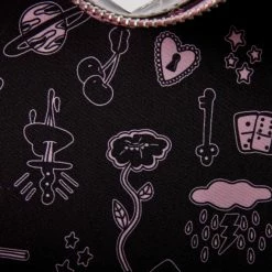 LOUNGEFLY Valfre Double Heart Mini Backpack Women's Double Strap Shoulder Bag Purse New 10 LOUNGEFLY Valfre Double Heart Mini Backpack Women's Double Strap Shoulder Bag Purse New