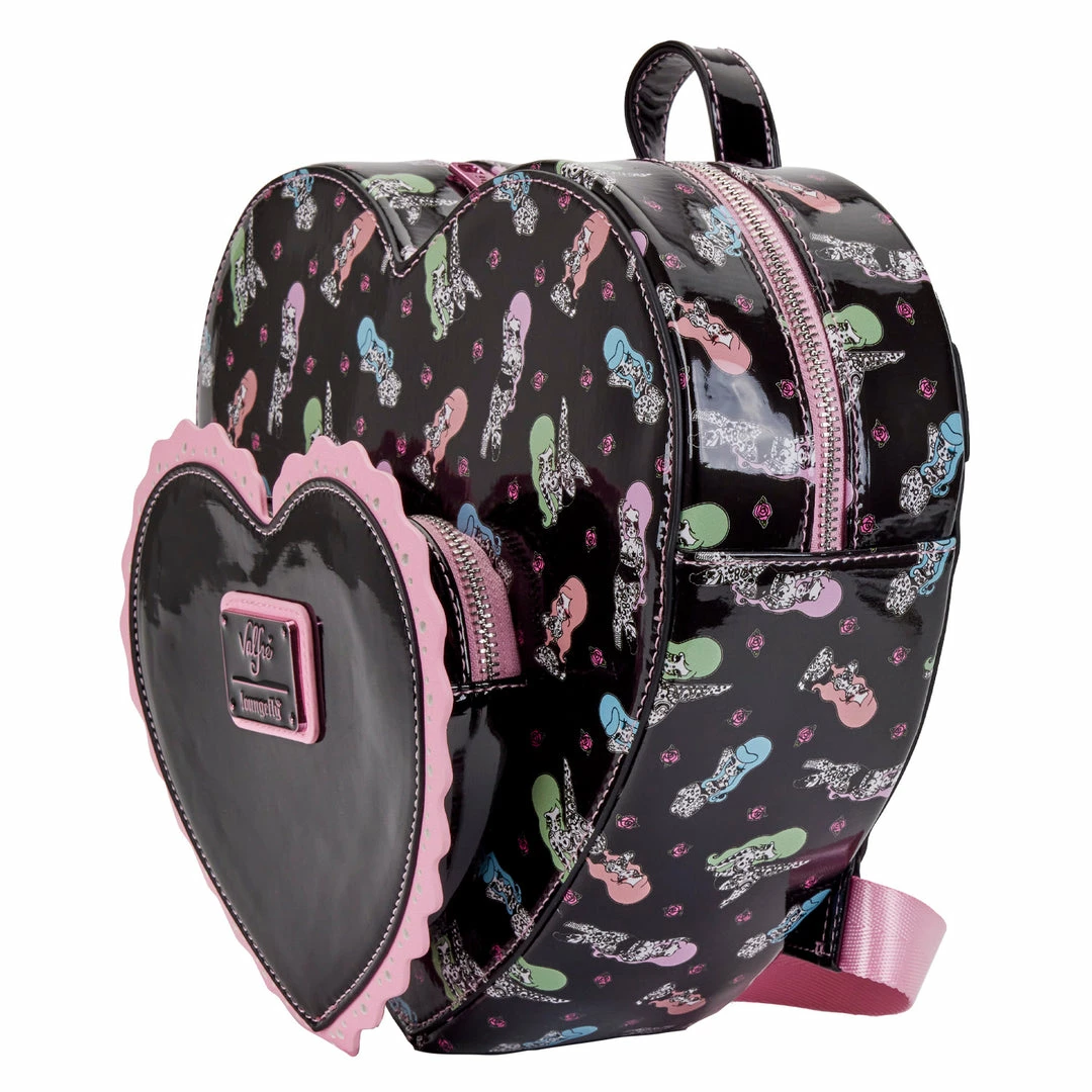 LOUNGEFLY Valfre Double Heart Mini Backpack Women's Double Strap Shoulder Bag Purse New 8 LOUNGEFLY Valfre Double Heart Mini Backpack Women's Double Strap Shoulder Bag Purse New