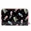 LOUNGEFLY Women's Valfre Tattoo Allover Print Zip-Around Wallet New 2 LOUNGEFLY Women's Valfre Tattoo Allover Print Zip-Around Wallet New