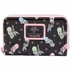 LOUNGEFLY Women's Valfre Tattoo Allover Print Zip-Around Wallet New