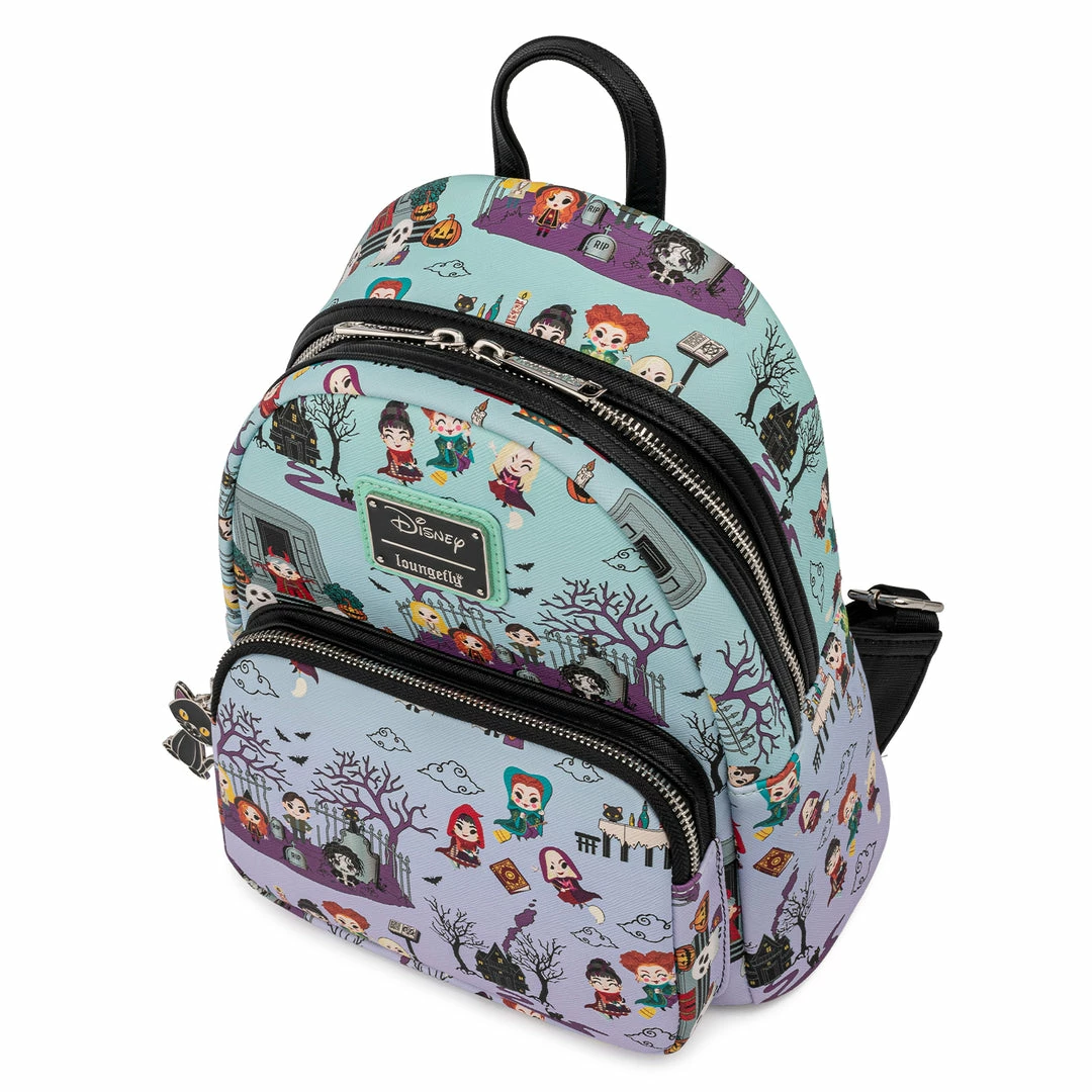 LOUNGEFLY Disney Hocus Pocus Scene Aop Mini Backpack 6 LOUNGEFLY Disney Hocus Pocus Scene Aop Mini Backpack