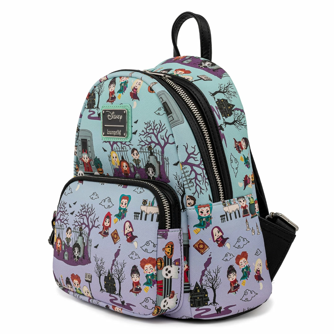 LOUNGEFLY Disney Hocus Pocus Scene Aop Mini Backpack 10 LOUNGEFLY Disney Hocus Pocus Scene Aop Mini Backpack