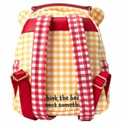 New LOUNGEFLY Disney Winnie The Pooh Gingham Womens Double Strap Shoulder Bag Purse 9 New LOUNGEFLY Disney Winnie The Pooh Gingham Womens Double Strap Shoulder Bag Purse