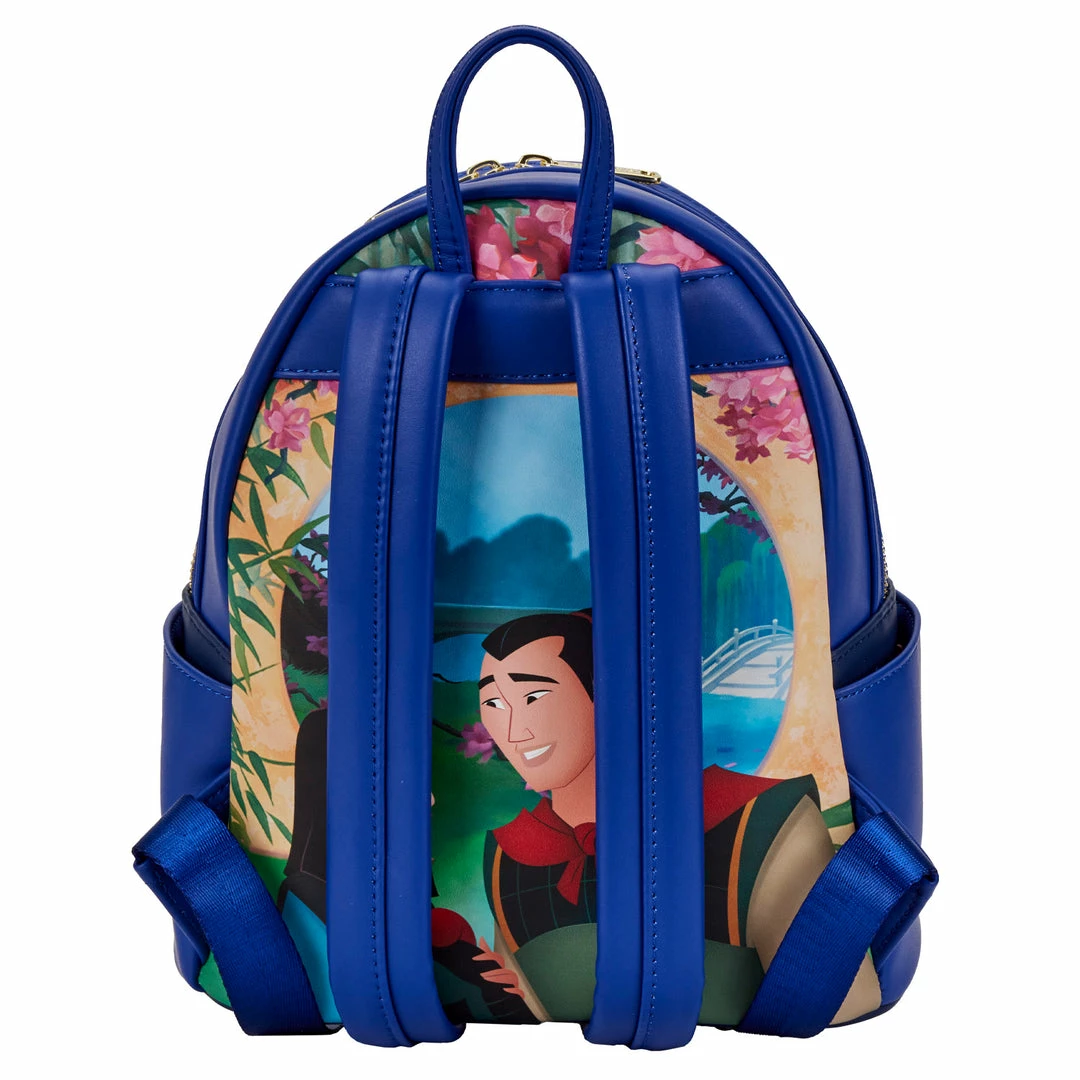 New LOUNGEFLY Disney Mulan Castle Light Up Mini Backpack Mulan One Size 4 New LOUNGEFLY Disney Mulan Castle Light Up Mini Backpack Mulan One Size